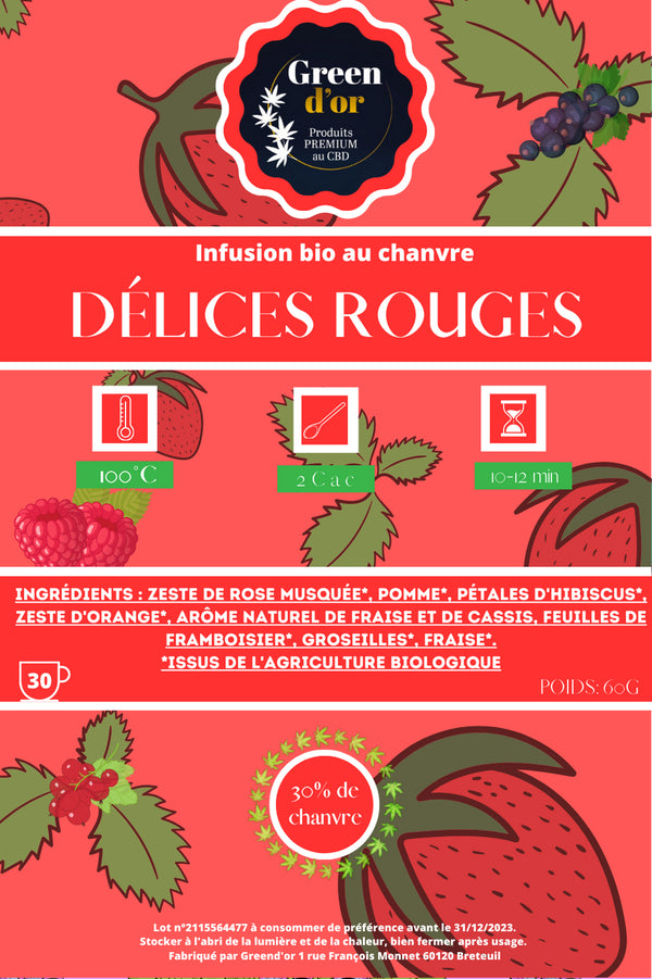 Infusion CBD "Délices Rouges"