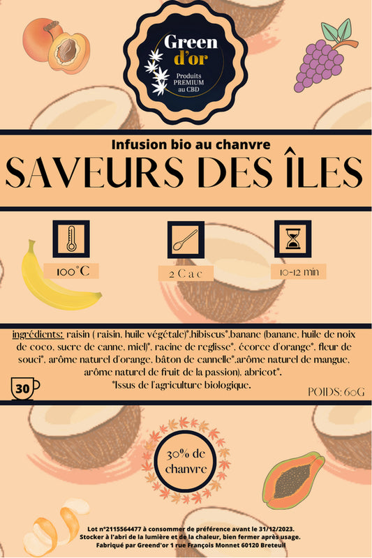 Infusion CBD "Saveurs des Îles"